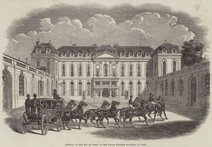 Llegada del Bey de Túnez, al Palais d