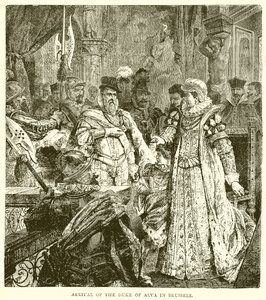 Llegada del Duque de Alba a Bruselas de English School