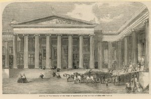 Llegada de los restos de la tumba de Mausolo