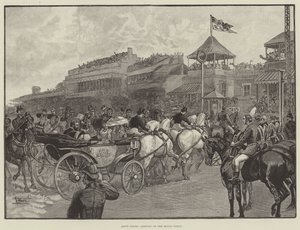 Carreras de Ascot, Llegada del Grupo Real (grabado) de English School
