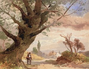 Ash by the Wayside (litografia en color) de English School