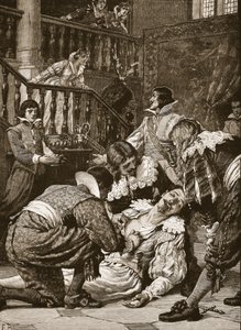 Asesinato del Duque de Buckingham, ilustración de "Cassell