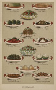 Platos variados de verduras, de 