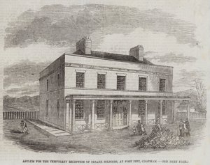 Asilo para la Recepción Temporal de Soldados Insanos, en Fort Pitt, Chatham de English School