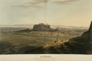 Atenas, ilustración de "A journey through Albania, and other provinces...to Constantinople, during the years 1809-1810" de J.C. Hobhouse. de English School