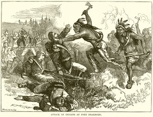 Ataque de indios en el Fuerte Dearborn