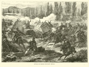 Ataque a un convoy de provisiones francés, septiembre 1870 de English School