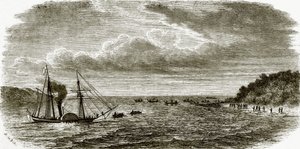 Ataque a un vapor de guerra británico por los nativos de Andamán