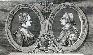 Augusta, Princesa de Gales y Frederick Louis, Príncipe de Gales, memorial de la Revista del Caballero de English School