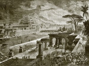 Babilonia tomada por el ejército de Ciro el Grande de English School