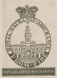 Insignia de la Royal Exchange Assurance contra Incendios