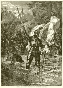 Balboa reclamando la Posesión del Pacífico de English School
