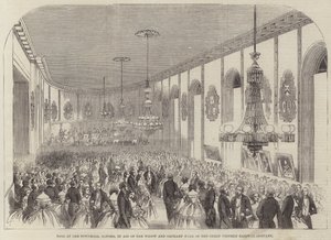 Baile en el Ayuntamiento de Oxford, en ayuda del fondo para viudas y huérfanos de la Great Western Railway Company de English School