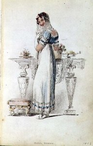 Vestido de baile, lámina de moda de Ackermann