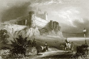 Castillo de Bamborough de English School