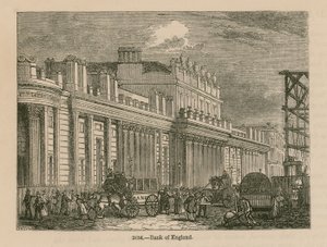 Banco de Inglaterra, Fachada Sur de Sir John Soane, 1823 de English School