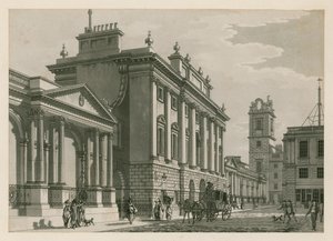 Banco de Inglaterra, Ala Oeste añadida por Sir Robert Taylor, 1783 de English School