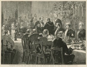 Banquete ofrecido por el alcalde en la Mansion House