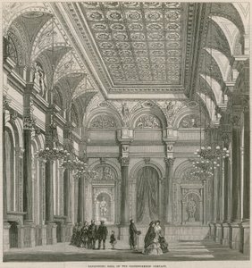 Salón de Banquetes de la Compañía de Tejedores, Mincing Lane, Londres de English School