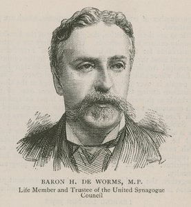 Barón H De Worms, MP, Miembro Vitalicio y Fideicomisario del Consejo de la Sinagoga Unida de English School