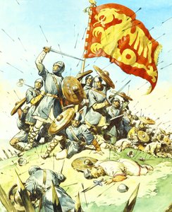 Escena de batalla de English School