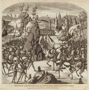 Batalla en Newcastle de Tyne del rey de Escocia contra la reina de Inglaterra