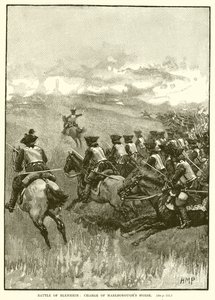 Batalla de Blenheim: carga de la caballería de Marlborough de English School