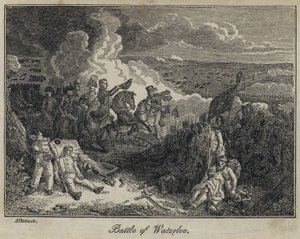 Batalla de Waterloo (grabado) de English School