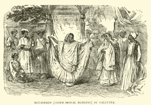 Bayaderas (bailarinas profesionales) de Calcuta