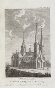 Catedral de Bayeux, Normandía, 1819 de English School