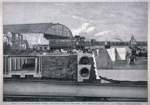 Bazalgette, El Embankment del Támesis, 1867 de English School
