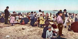 Escena de playa de English School