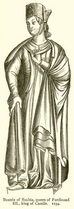 Beatriz de Suabia, reina de Fernando III, rey de Castilla. 1234 de English School