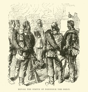 Ante la estatua de Federico el Grande, mayo 1871
