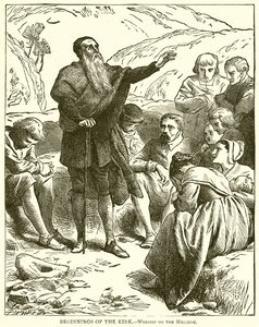 Comienzos de la Kirk.--Adoración en la ladera de English School