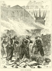 Detrás de la barricada, abril 1871 de English School