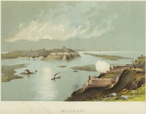 Belgrado en la confluencia de los ríos Sava y Danubio de English School