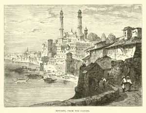 Benarés, desde el Ganges de English School