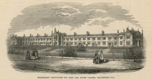 Institución benévola para sastres ancianos e inválidos en Haverstock Hill de English School