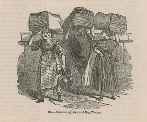 Mujeres de sacos y bolsas de Bermondsey