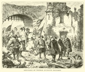 Bernhard de Weimar entrando en Ratisbona de English School