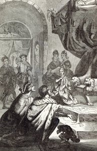 Desposorio de la princesa francesa con Ricardo II, ilustración de 