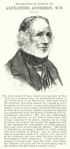 Nota biográfica de Alexander Anderson, MD