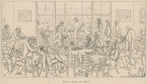 Vistas aéreas de la sociedad: Cena en el río de English School