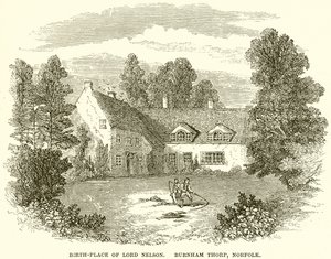Lugar de nacimiento de Lord Nelson. Burnham Thorp, Norfolk de English School