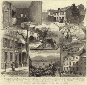 Lugar de nacimiento y residencias de Thomas Carlyle de English School