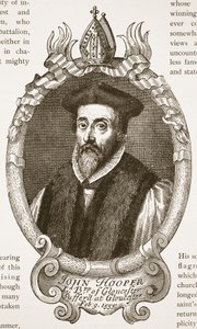 Obispo Hooper, ilustración de The Church of England: A History for the People por H.D.M. Spence-Jones de English School