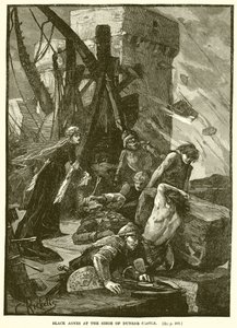 Agnes Negra en el asedio del Castillo de Dunbar de English School
