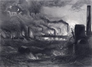 Black Country, cerca de Bilston, Staffordshire, de "Staffordshire and Warwickshire Past and Present" de John Alfred Langford