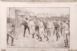 Blackburn Rovers vs. Nottingham County en el Kennington Oval, de The Illustrated Sporting and Dramatic News, 23 de marzo de 1891